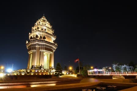Le monument de l'Indépendance du Cambodge